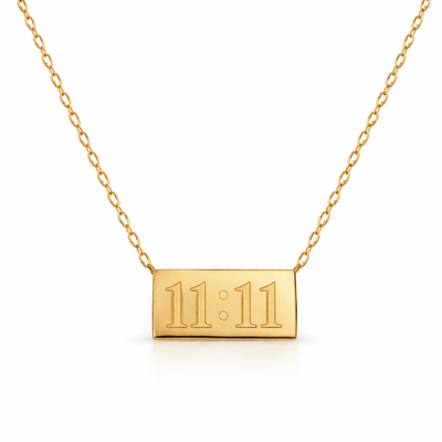 Eternal 11:11 Gold Bar Necklace